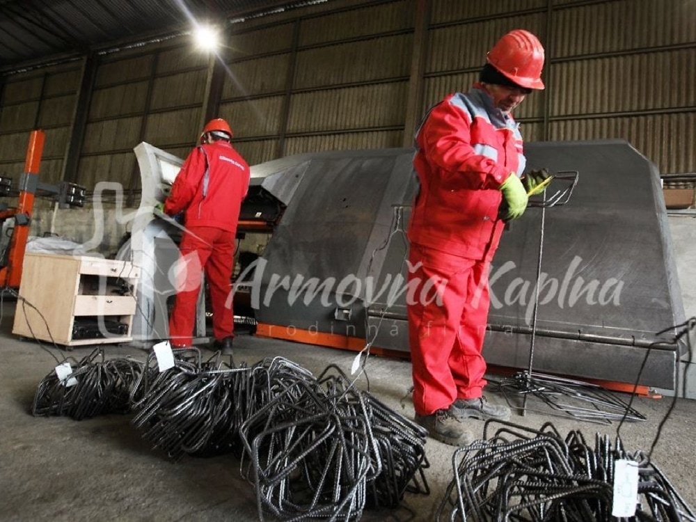 Armovňa Trnava - Strihanie a ohýbanie betonárskej ocele podľa požiadaviek zákazníka